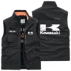 Kawasaki Exclusive Logo Outdoor Vest Motorcycles QTMTS261224A01KAW - DarkBlue