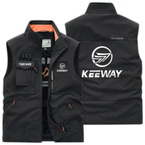 Keeway Motorcycles Exclusive Logo Outdoor Vest Motorcycles QTMTS261224A01KEE - Black