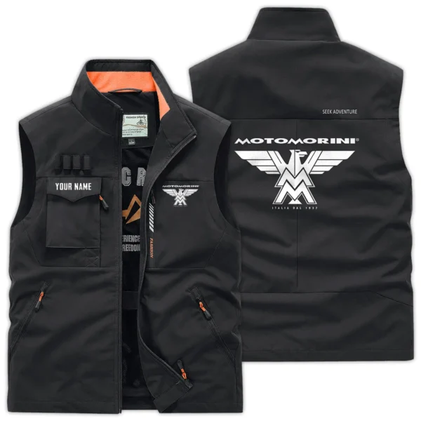 Moto Morini Exclusive Logo Outdoor Vest Motorcycles QTMTS261224A01MMO - Black