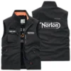 Norton Motorcycles Exclusive Logo Outdoor Vest Motorcycles QTMTS261224A01NOR - Bean Green