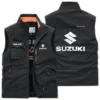 Suzuki Exclusive Logo Outdoor Vest Motorcycles QTMTS261224A01SUZ - Bean Green