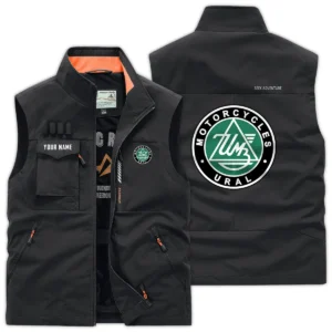 Ural Motorcycles Exclusive Logo Outdoor Vest Motorcycles QTMTS261224A01URA - Black