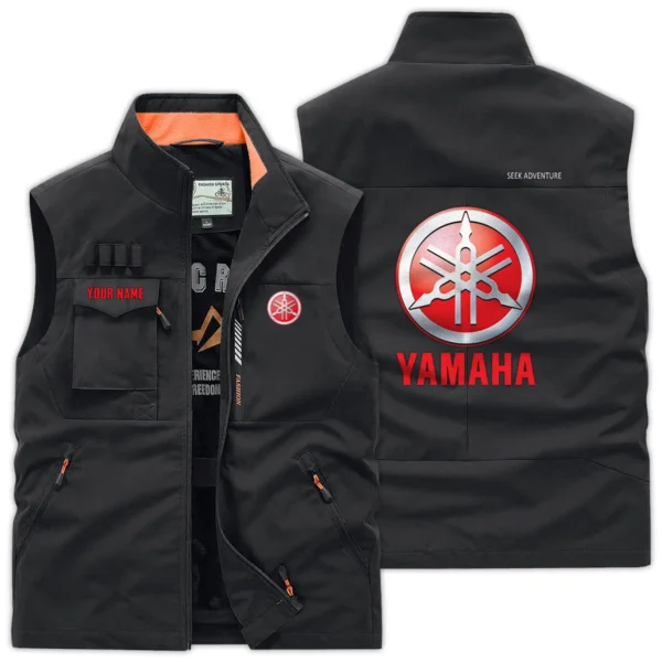 Yamaha Exclusive Logo Outdoor Vest Motorcycles QTMTS261224A01YAM - Black