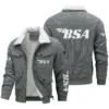 Brough Superior Exclusive LogoThickened Corduroy Jacket Motorcycles QTMT191224A5BRO - Khaki