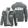 KTM Exclusive LogoThickened Corduroy Jacket Motorcycles QTMT191224A5KTM - Black