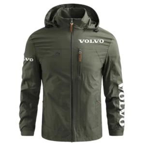 Special Release Volvo Construction  Waterproof Outdoor Jacket QTCO191124A1VOL - ArmyGreen