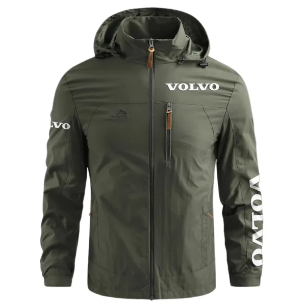 Special Release Volvo Construction  Waterproof Outdoor Jacket QTCO191124A1VOL - ArmyGreen