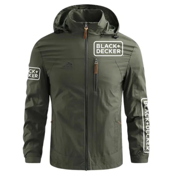 Special Release Black+Decker Gardening Waterproof Outdoor Jacket QTGR101124A01BD - ArmyGreen