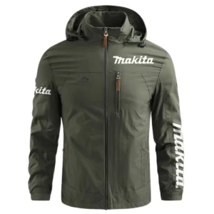 Special Release Makita Gardening Waterproof Outdoor Jacket QTGR101124A01MA - ArmyGreen