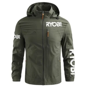 Special Release Ryobi Gardening Waterproof Outdoor Jacket QTGR101124A01RY - ArmyGreen