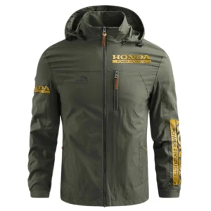 Special Release Honda Power Equipment Gardening Waterproof Outdoor Jacket QTGR101124A06HPE - ArmyGreen