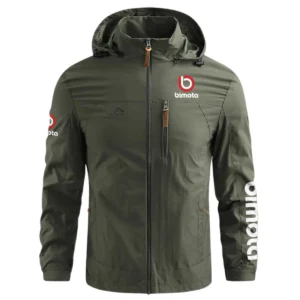 Bimota Motorcycles Exclusive Logo Waterproof Outdoor Jacket Motorcycles QTMT191224A2BIM - Army Green