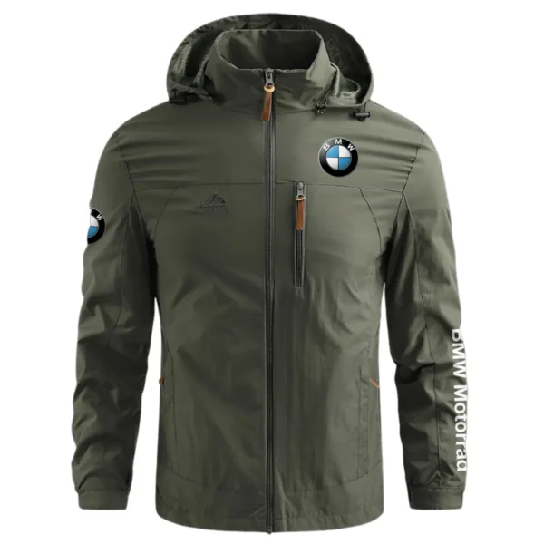 BMW Motorrad Exclusive Logo Waterproof Outdoor Jacket Motorcycles QTMT191224A2BMW - Army Green