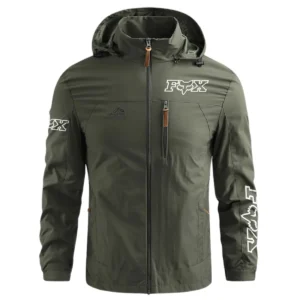 Fox Racing Exclusive Logo Waterproof Outdoor Jacket Motorcycles QTMT191224A2FOX - Army Green