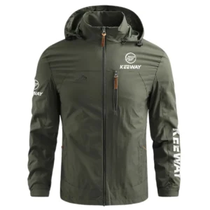 Keeway Motorcycles Exclusive Logo Waterproof Outdoor Jacket Motorcycles QTMT191224A2KEE - Army Green