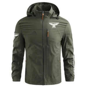 Moto Morini Exclusive Logo Waterproof Outdoor Jacket Motorcycles QTMT191224A2MMO - Army Green