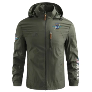 MV Agusta Exclusive Logo Waterproof Outdoor Jacket Motorcycles QTMT191224A2MVA - Army Green