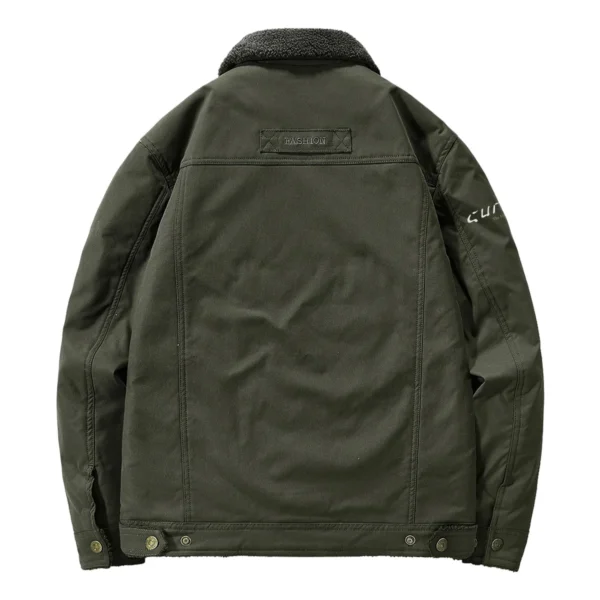 Curtiss Motorcycles Exclusive Logo Velvet Coat Motorcycles QTMT191224A4CUR - Army Green