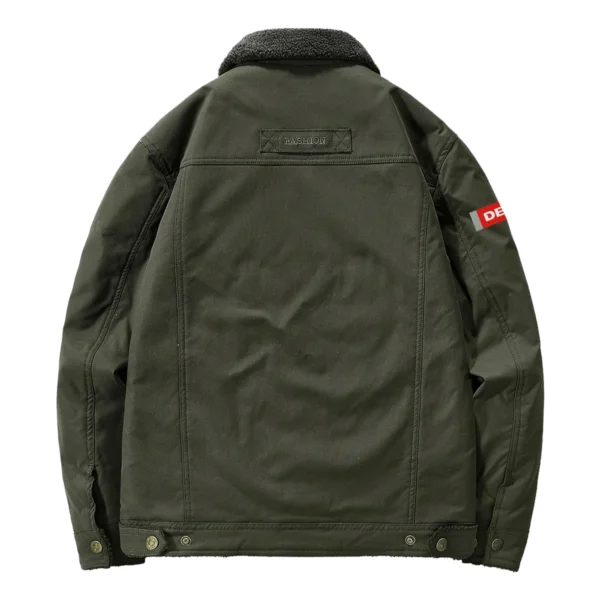 Derbi Motorcycles Exclusive Logo Velvet Coat Motorcycles QTMT191224A4DER - Army Green