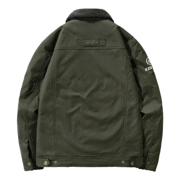 Keeway Motorcycles Exclusive Logo Velvet Coat Motorcycles QTMT191224A4KEE - Army Green