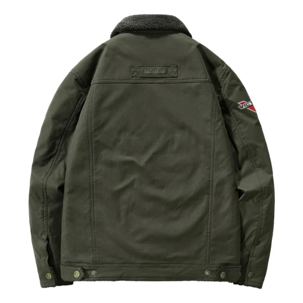 Victory Motorcycles Exclusive Logo Velvet Coat Motorcycles QTMT191224A4VIC - Army Green