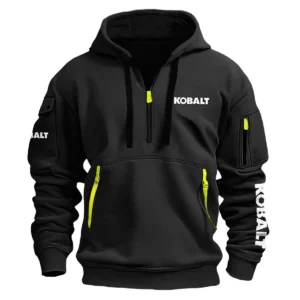 Kobalt Carpenter Exclusive Logo Fashion Hoodie Half Zipper BLC110A31HHZ - Black