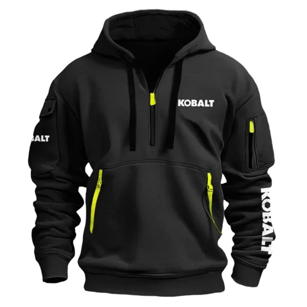 Kobalt Carpenter Exclusive Logo Fashion Hoodie Half Zipper BLC110A31HHZ - Black