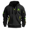 John Deere Farmer Exclusive Logo Fashion Hoodie Half Zipper BLF8424A24HHZ - Gray