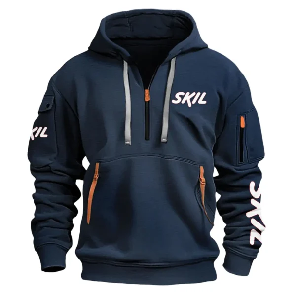 Skil Carpenter Exclusive Logo Fashion Hoodie Half Zipper BLC110A20HHZ - Navy