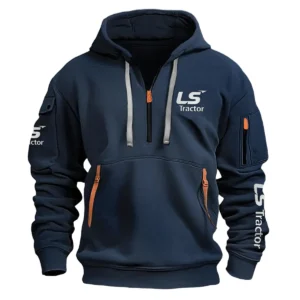 LS Farmer Exclusive Logo Fashion Hoodie Half Zipper BLF8424A6HHZ - Navy