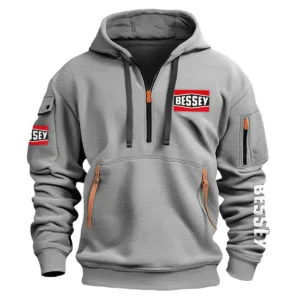 Bessey Tools Carpenter Exclusive Logo Fashion Hoodie Half Zipper BLC110A1HHZ - Gray