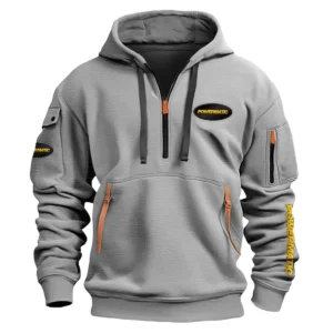 Powermatic Carpenter Exclusive Logo Fashion Hoodie Half Zipper BLC110A4HHZ - Gray