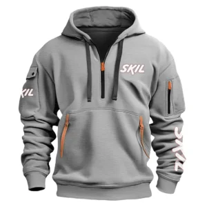 Skil Carpenter Exclusive Logo Fashion Hoodie Half Zipper BLC110A20HHZ - Gray