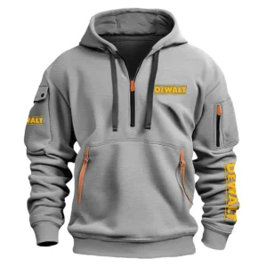 DeWalt Carpenter Exclusive Logo Fashion Hoodie Half Zipper BLC110A36HHZ - Gray