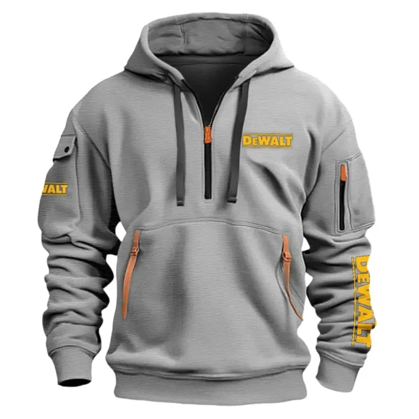 DeWalt Carpenter Exclusive Logo Fashion Hoodie Half Zipper BLC110A36HHZ - Gray