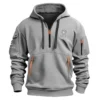 Kubota Farmer Exclusive Logo Fashion Hoodie Half Zipper BLF8424A11HHZ - Khaki