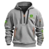 John Deere Farmer Exclusive Logo Fashion Hoodie Half Zipper BLF8424A24HHZ - Black