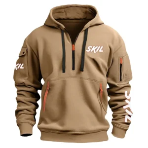 Skil Carpenter Exclusive Logo Fashion Hoodie Half Zipper BLC110A20HHZ - Khaki