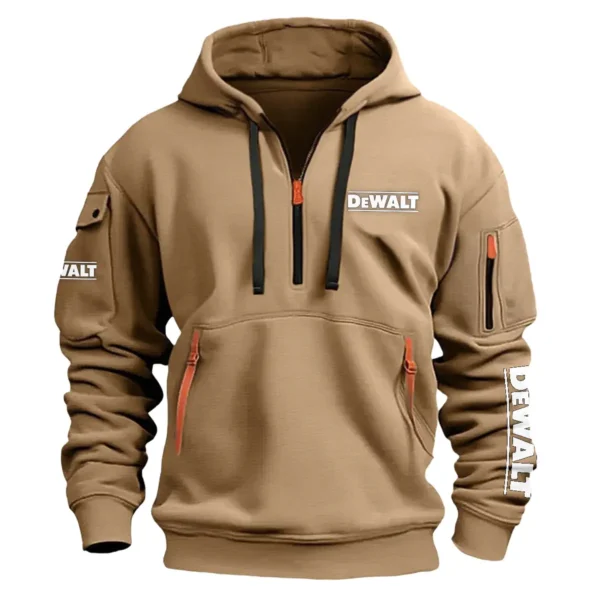 DeWalt Carpenter Exclusive Logo Fashion Hoodie Half Zipper BLC110A37HHZ - Khaki