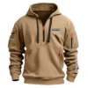 Freightliner Construction			 Exclusive Logo Fashion Hoodie Half Zipper BLCW309A14HHZ - Gray