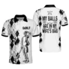 Personalized Funny Golf Shirts for Men Golf Skull Master Play The Game Mens Golf Shirts Short Sleeve Polo Dry Fit GOLF