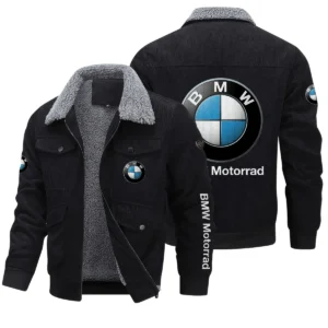 BMW Motorrad Exclusive LogoThickened Corduroy Jacket Motorcycles QTMT191224A5BMW - Black