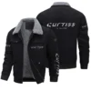 Curtiss Motorcycles Exclusive LogoThickened Corduroy Jacket Motorcycles QTMT191224A5CUR - Gray