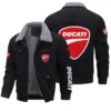 Ducati Exclusive LogoThickened Corduroy Jacket Motorcycles QTMT191224A5DUC - Gray