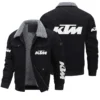 KTM Exclusive LogoThickened Corduroy Jacket Motorcycles QTMT191224A5KTM - Gray