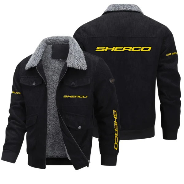 Sherco Exclusive LogoThickened Corduroy Jacket Motorcycles QTMT191224A5SHE - Black