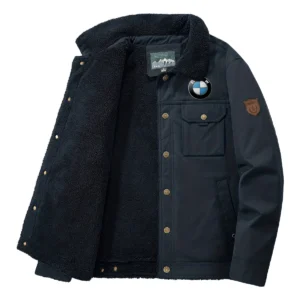 BMW Motorrad Exclusive Logo Velvet Coat Motorcycles QTMT191224A4BMW - Dark Blue