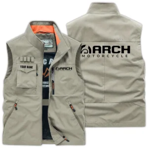 Arch Motorcycles Exclusive Logo Outdoor Vest Motorcycles QTMTS261224A01ARC - Khaki