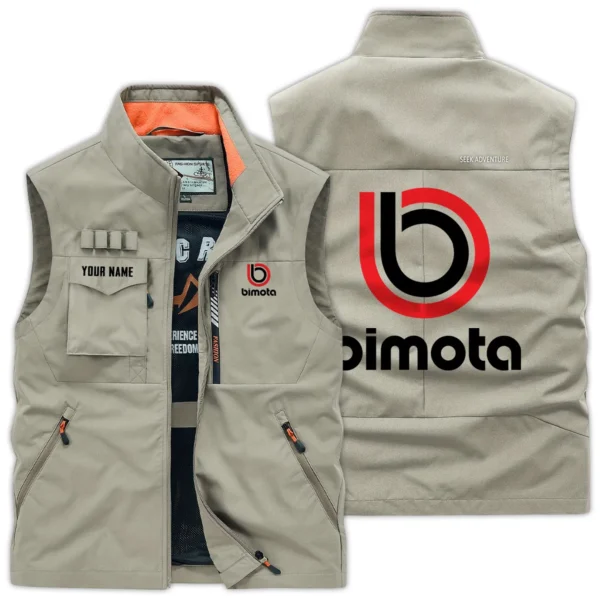 Bimota Motorcycles Exclusive Logo Outdoor Vest Motorcycles QTMTS261224A01BIM - Khaki