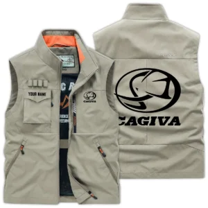 Cagiva Exclusive Logo Outdoor Vest Motorcycles QTMTS261224A01CAG - Khaki